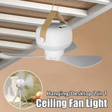 2-in-1 Portable Camping Fan & LED Lantern