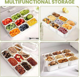 9-Compartment Fridge Storage Box