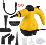 9-in-1 Handheld Steam Cleaner for Home, Car & Furniture – High-Temperature, Chemical-Free Steamer for Stubborn Dirt on Curtains,